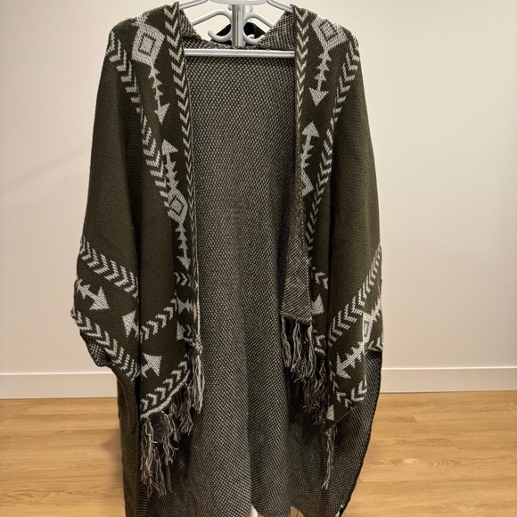 SHEIN dark green/grey cardigan - Picture 1 of 4